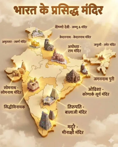 Famous temples in India
Follow me @upscreporter_official 
#virałpost #generalkno