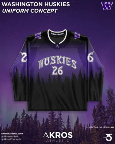 This @uw_icehockey concept pulls directly from the Pacific Northwest, blending s