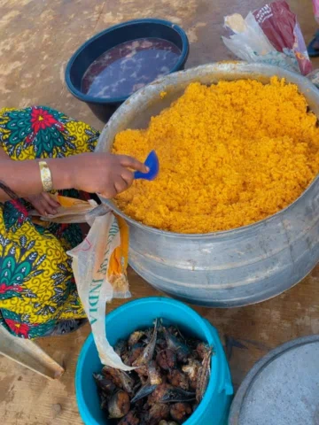Day 2  giving back to the streets food sharing to the community.. at Iyana ilogb