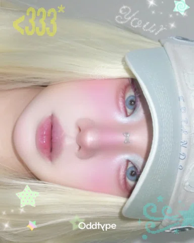 #광고 @oddtype_official @hugyourskin.wear

오드타입 x 허그유어스킨 콜라보로 완성한 윔지코어 메이크업🩵🤍🧝�