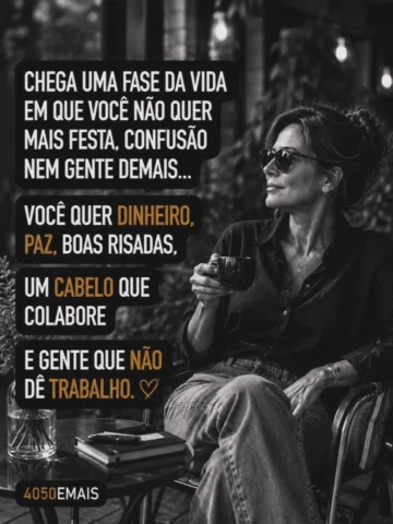Com o tempo, a lista vai ficando cada vez mais simples… 

Paz na cabeça, boas ri