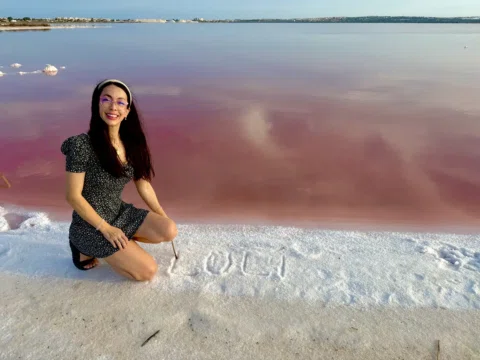 De rosa me reciben las salinas de mi Torrevieja cada vez que las visito...💓 me 