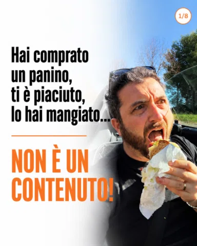 Il contenuto non è magia, è struttura. 
Se sai come costruirlo, avrai una marcia