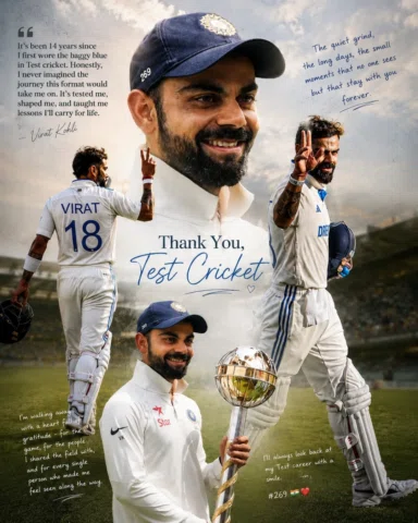 It has been a year When test cricket lost its white colour but still a part of m