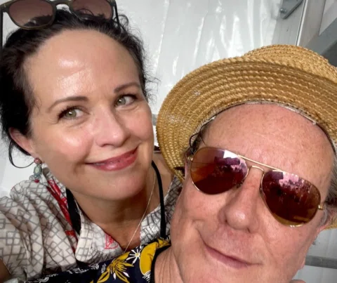Santana in the wings watching Buddy Guy

#friday #jazzfest2023 #buddyguy #goat #