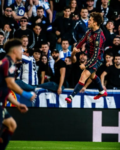 Contento por volver a marcar y aportar al equipo en el empate. Orgulloso del esf
