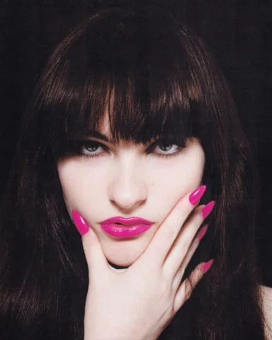 Ivy Wolk by Tanner Abel

Pink vinyl lips and charcoal eyes, also the new landing
