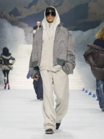 Walking for @dsquared2 
Thank you Dan and Dean for my first show and all the tea