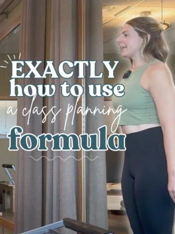 how to use a class planning formula in practice ✨

I think of all of my classes 