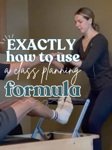 how to use a class planning formula in practice (on the reformer) ✨

class plann