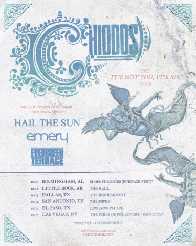 The IT’S NOT YOU, IT’S ME tour continues with part two, this fall with Hail the 