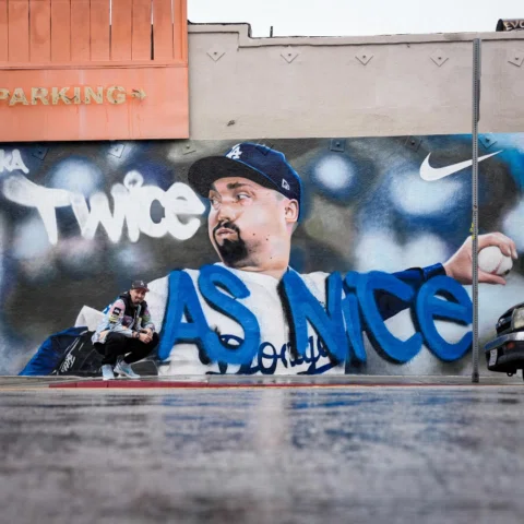Had to come check out this mural. LA, thanks for the love. 💙🥶