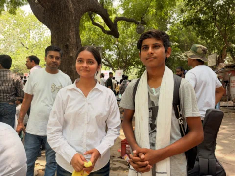 Delhi protest