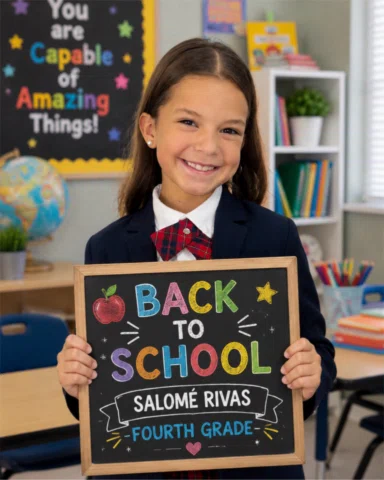🎒✨ ¡De vuelta a clases! ✨📚 Un nuevo año escolar comienza, 💕Lista para comenza