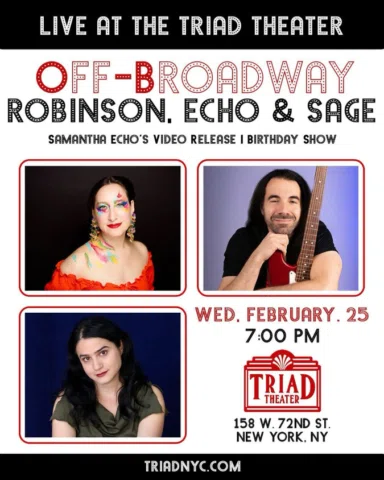 NYC friends! I’ll be at @thetriadnyc on February 25 & would love to see you ther