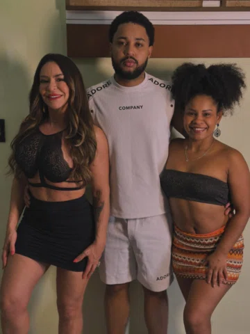“Respeita o nível desse collab 🔥 Hoje foi dia de gravar com a Cléo Cadilac — co