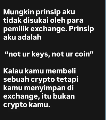 Not your keys, not your coin