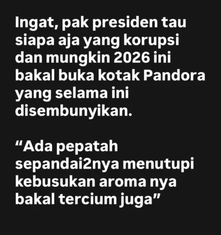 Tahun ini akan banyak kasus korupsi yang akan segera terbongkar.