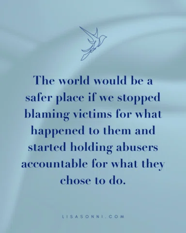 Why did someone choose to harm another person?

The responsibility for abuse bel