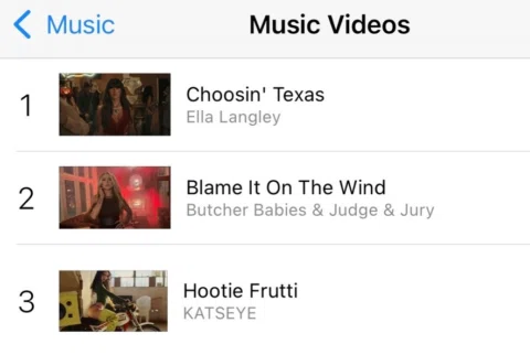 Wow! The new music video for “Blame It On The Wind” is sitting at #2 for ALL GEN