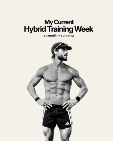 My current hybrid training week. 5 lifts. 5 runs. ~38-40 miles.
The whole thing 