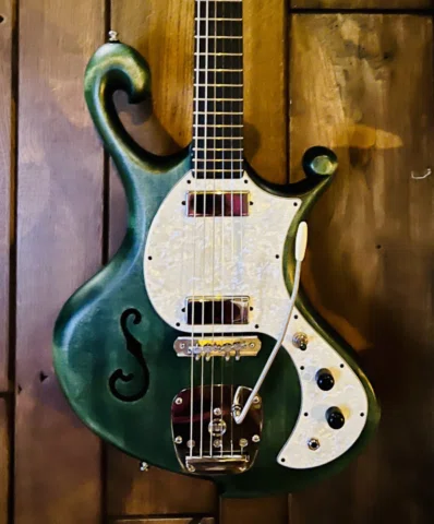 The first Pachyderm guitar. Custom made for my good friend Shiner. Happy birthda