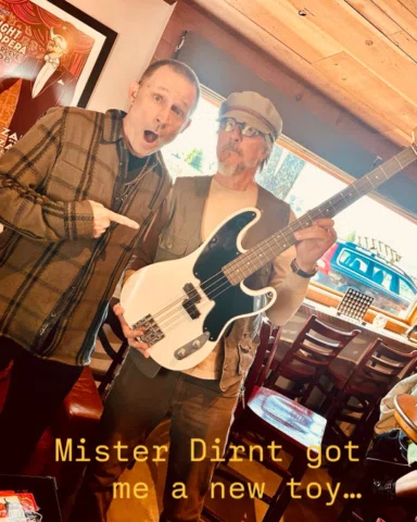 What a guy…he came in for wine wieners (and a new Pachyderm bass) and left me wi