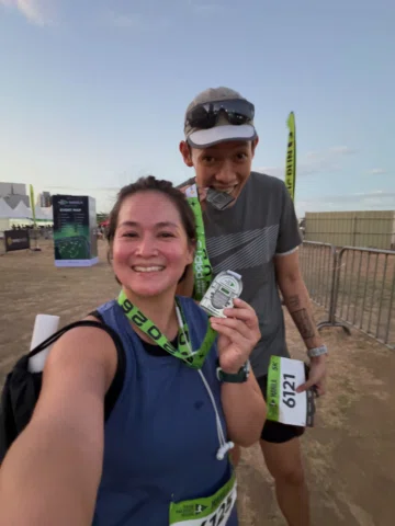 The story of the hare and the tortoise. One of us clocked in at 27 minutes while