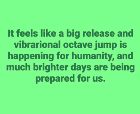 Are you sensing it too? *vibrational
