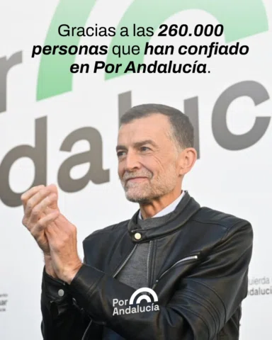 Gracias a las más de 260 mil personas que han confiado en Por Andalucía 💚
