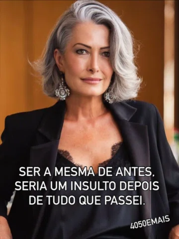 Tem gente que acha que mudar é virar outra pessoa.
Mas quem já viveu de verdade 