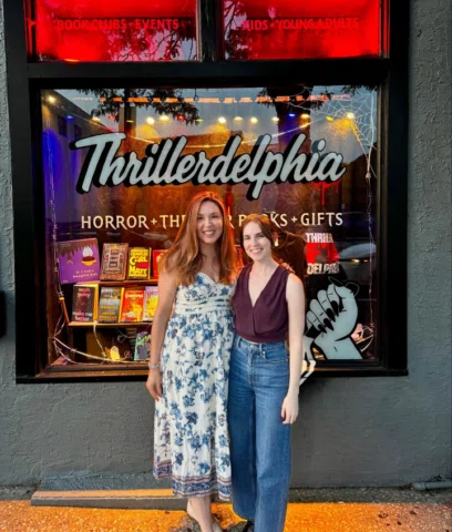 Thank you to @thrillerdelphia for hosting me and @olivia.worley! Her newest book