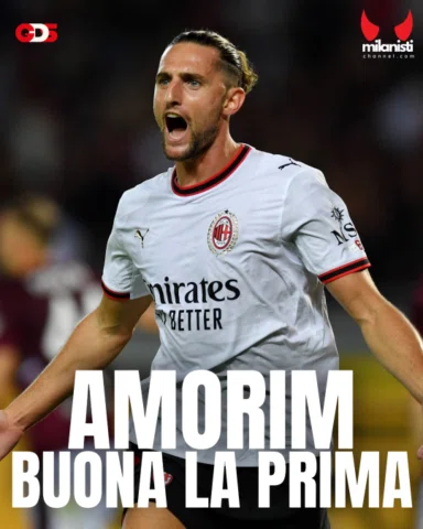 🔴⚫️ LA MANO DI AMORIM: BUONA LA PRIMA

Non è stato il Milan perfetto. Non è sta