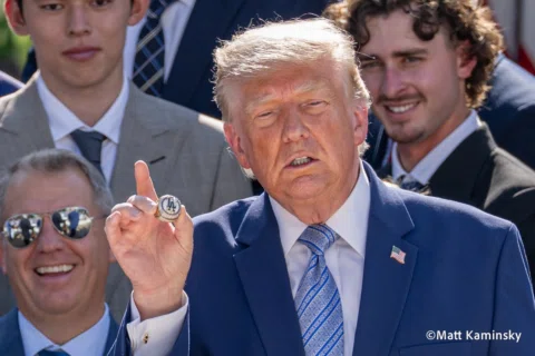President Donald Trump welcomed the 2025 World Series champion Los Angeles Dodge