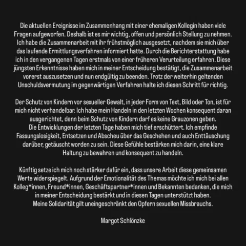 Die aktuellen Ereignisse im Zusammenhang mit einer ehemaligen Kollegin haben vie