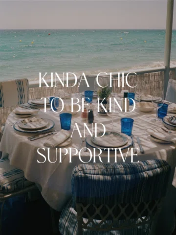 Kinda chic to make a list 🤍