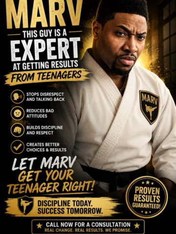 U got a disrespectful teenager? I got u!! 🥋