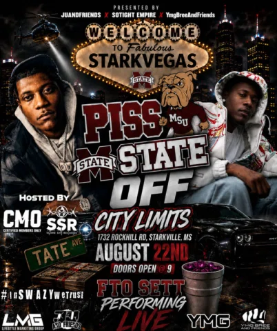 JU AND FRIENDS x SO TIGHT EMPIRE x YMG BREE AND FRIENDS PRESENT: “PISS STATE OFF