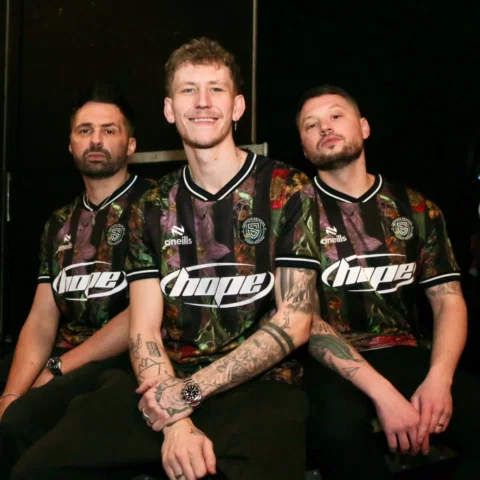 Probably the most rock and roll football shirt ever made! And it’s for a good ca