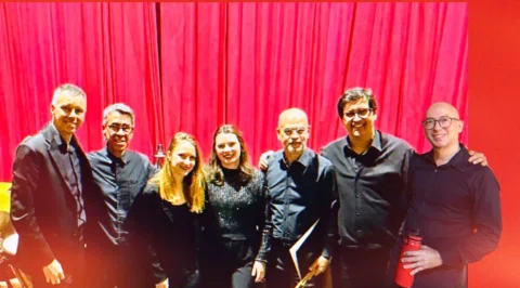 Naipe de percussão da @ossantoandre
 
@marcel.balciunas 
@marcomonteiro896 (Tímp