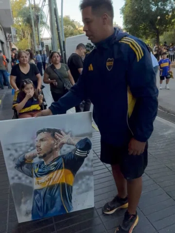 Impresionante trabajo de Santiago un hincha de #Boca de la ciudad para obsequiar