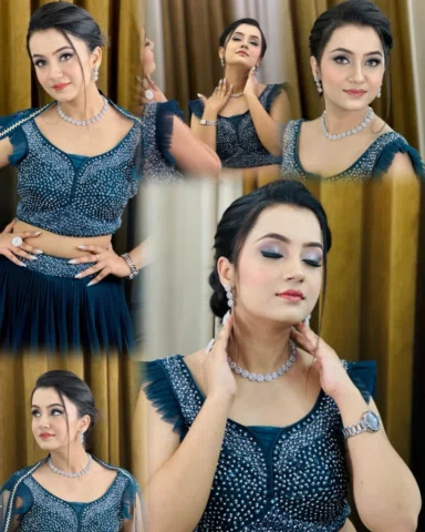 Sangeet Party Look😍🧿
.
.
.
.
.
#partymakeup #bridemakeup 
#hairstylist #makeup