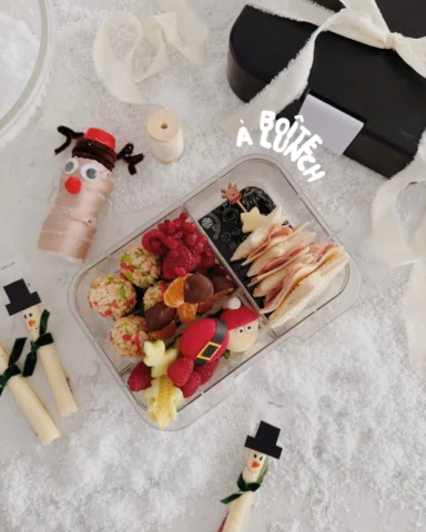 C’est maintenant au tour de Noël d’avoir sa propre version lunch pour l’école 🎅