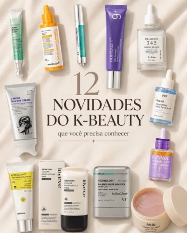 ✨ NOVIDADES de K-beauty que merecem atenção.
Separei os lançamentos mais interes