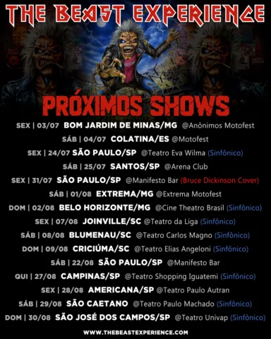 AGENDA ATUALIZADA! 🔥

Teremos 15 shows até o fim de agosto, incluindo o primeir