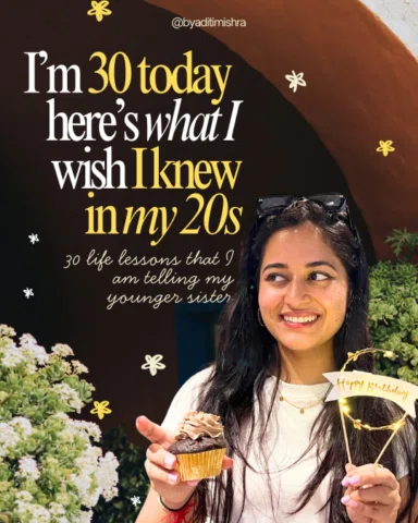 I turned (the big) 30 today 🎂

this was the age by when I was supposed to have 