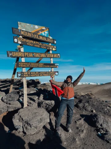 Ahhhh! I did it!

I summited Mount Kilimanjaro.
The tallest mountain in Africa.
