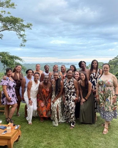 A beautiful dinner under the Costa Rican sky with women who know how to celebrat
