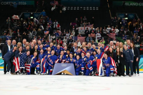 Love this team! An honor to be American and bring home gold 🇺🇸🏅 #milanocortin