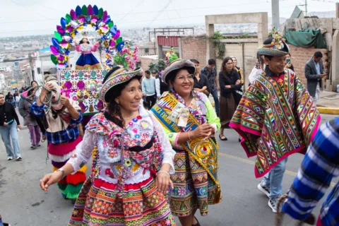 Fiesta patronal de la Virgen de la Asunción de Sarhua es una de las celebracione